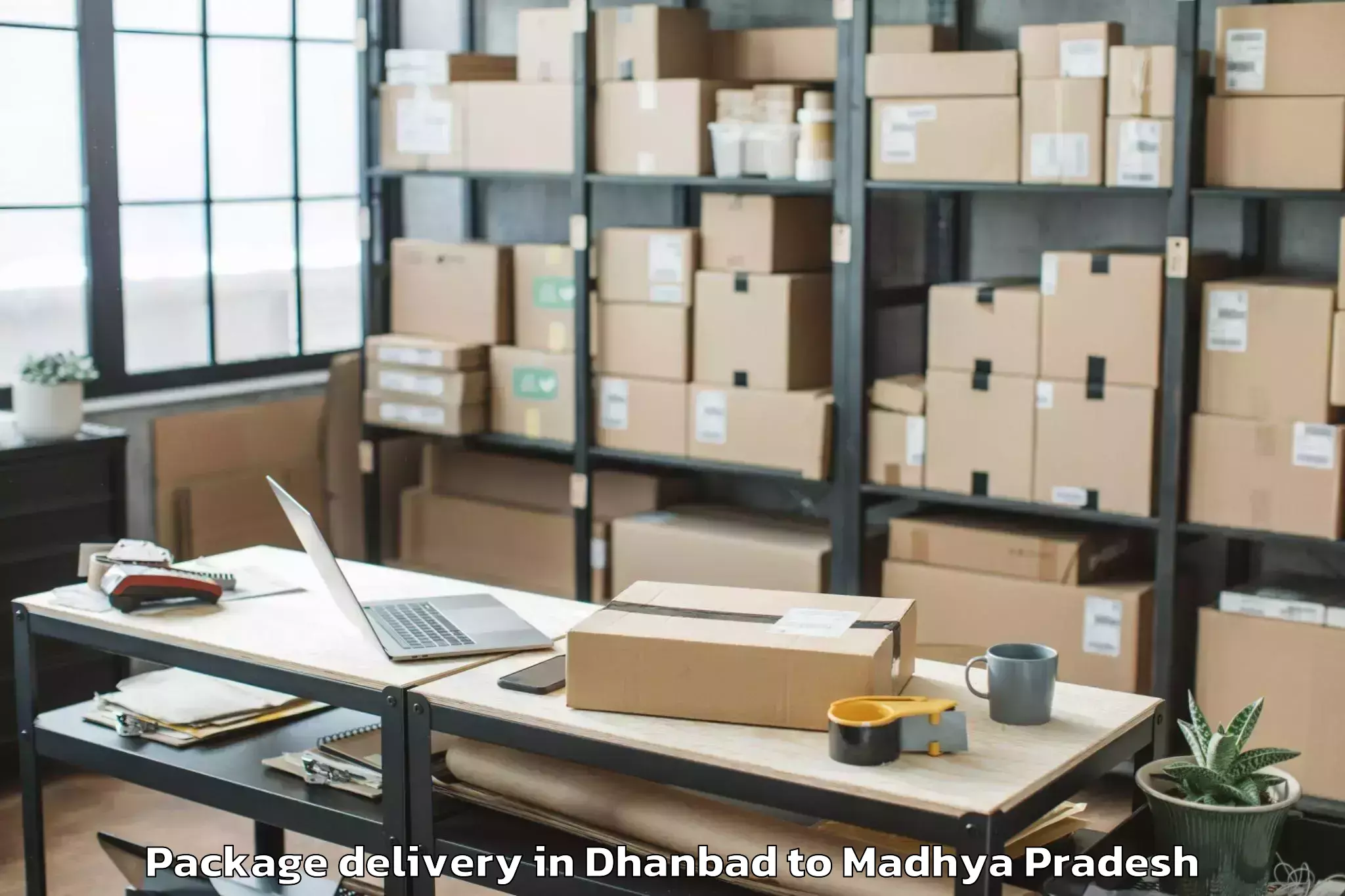 Book Your Dhanbad to Dhimarkheda Package Delivery Today